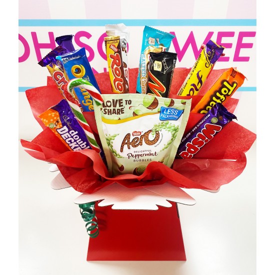 Festive Chocolate Bar Bouquet