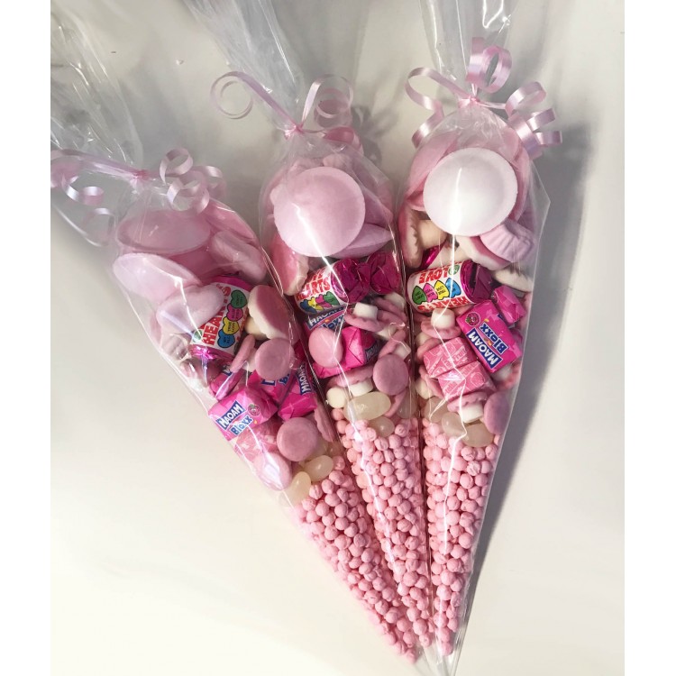 Pink Themed Sweet Cones with Millions